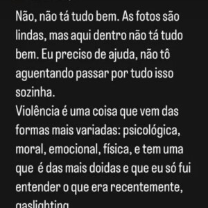 Ex de Fabio Assunção, Ana Verena postou uma mensagem falando sobre violência e apagou