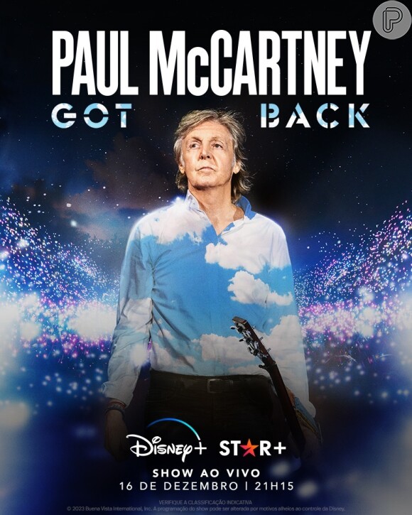 Show de Paul McCartney no Maracanã será transmitido ao vivo pela Disney+