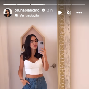 Bruna Biancardi após o nascimento da Mavie mostrou que já recuperou as medidas do seu corpo de antes da gravidez