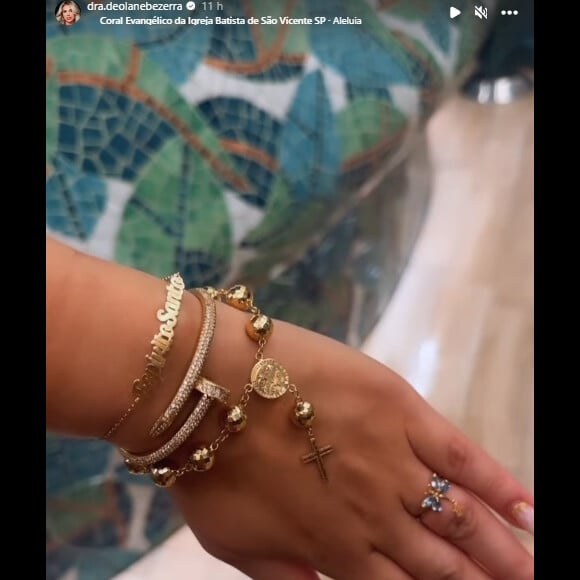 Deolane Bezerra recuperou pulseira de ouro e diamantes avaliada em mais de R$ 320 mil