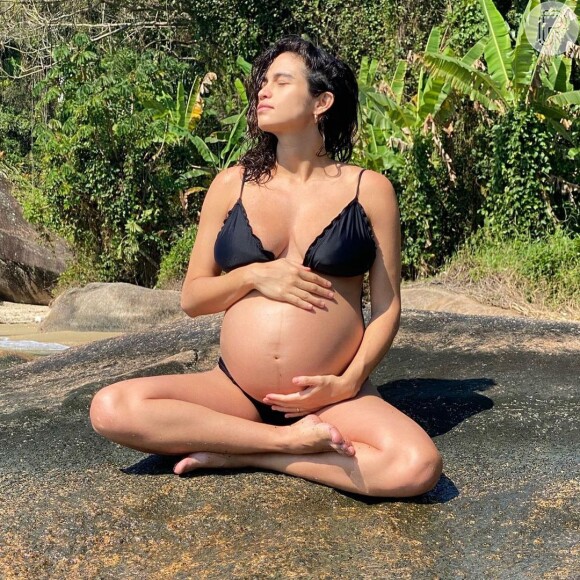 Biquíni para grávidas: Nanda Costa, que engravidou de Lan Lanh, também apostou em biquínis lindíssimos como este