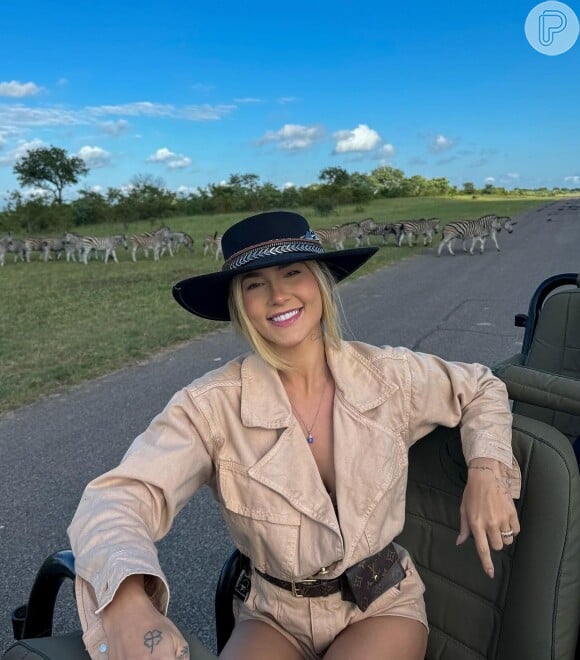Em vários safaris, Virgínia Fonseca também tem se mostrado encantada com as belezas do país
