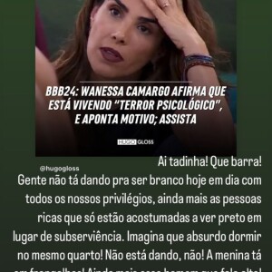 Luana Piovani compartilhou uma matéria sobre Wanessa no 'BBB 24' e detonou a cantora