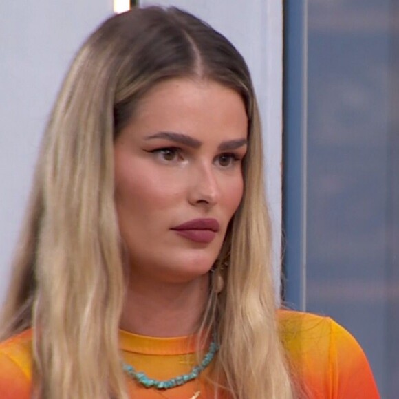 Yasmin Brunet ouviu o pedido de desculpas de Davi, mas retrucou o brother no 'BBB 24'