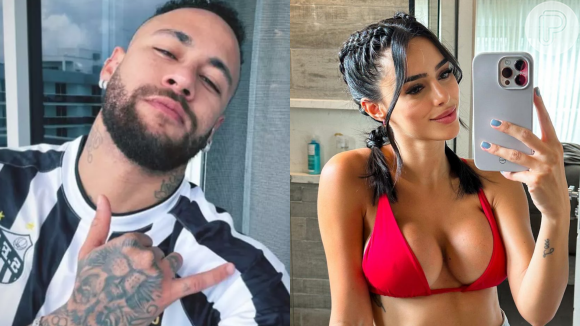 Neymar e Bruna Biancardi surgem abraçadinhos em nova foto e web torce por volta do casal: 'Juntos e bem'