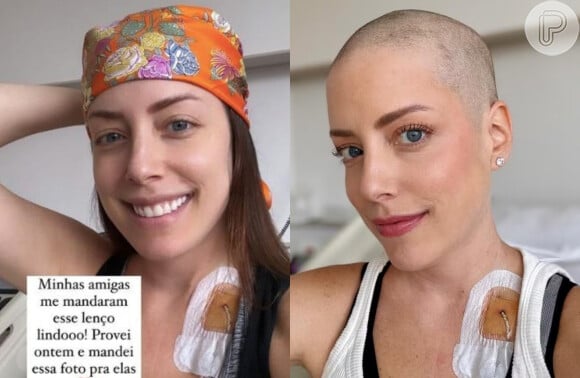 Marido raspa a cabeça de Fabiana Justus durante tratamento contra o câncer: 'A ficha cai mais ainda'