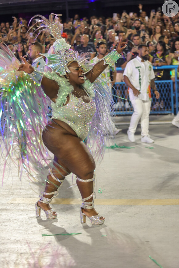No Carnaval da Mocidade, Jojo Todynho representou o 'polvo sagrado'