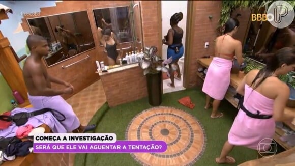 TV Globo exibiu momento em que Isabelle chamou Davi para tomar banho com ela no 'BBB 24'