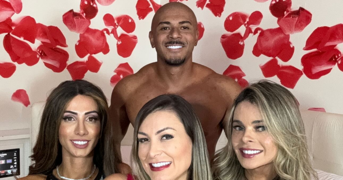 Andressa Urach grava vídeo pornô com o namorado e duas mulheres trans