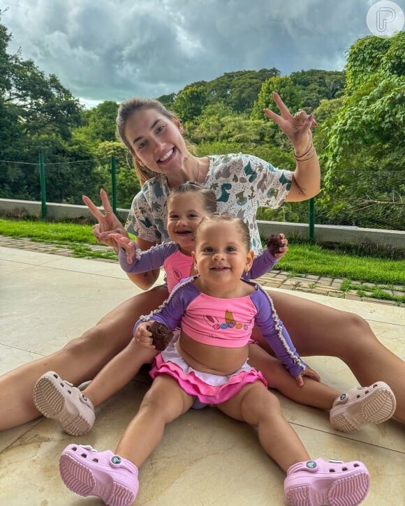 Virgínia Fonseca já é mãe de Maria Alice e Maria Flor, com quase 3 anos e 1 ano, respectivamente