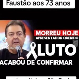 A primeira fake news sobre a morte do Faustão foi publicada pelo jornalista esportivo Milton Neves, que alegou ter sido hackeado