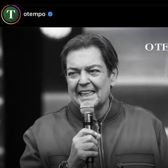 Jornal O Tempo fez um post anunciando o falecimento do apresentador, mas a legenda com texto de outra notícia indicava que houve um erro da equipe de social media