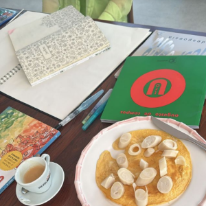 Maiara também mostrou o que come pelas manhãs: um omelete com palmito