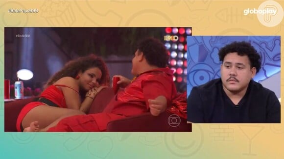 No 'Bate-Papo BBB', Lucas 'Buda' viu seus flertes com Pitel e explicou as interações com a assistente social no 'BBB 24'