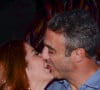 Christiane Pelajo beijou o marido, o economista Fernando Sita