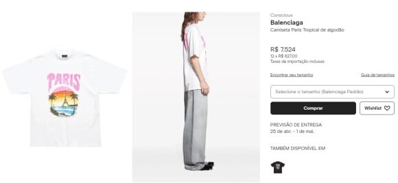 A blusa que Zé Felipe ganhou está à venda por R$ 7,5 mil