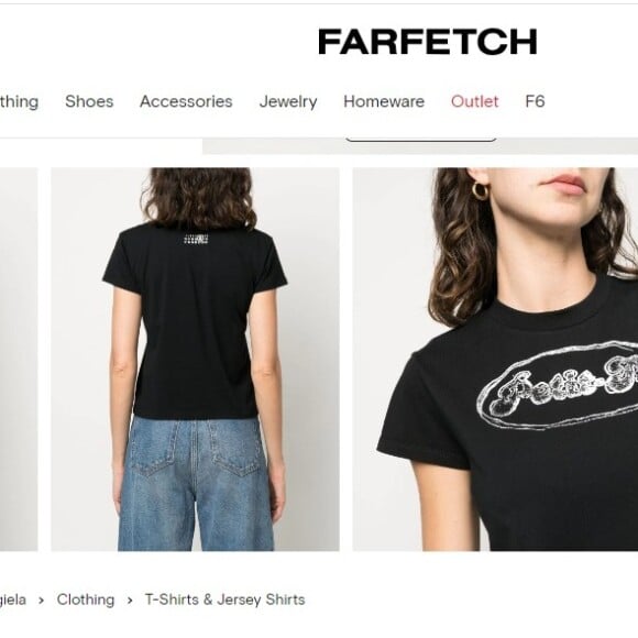 Blusa de Bruna Marquezine está disponível para compra no site FARFETCH por R$ 1.635. Este valor pode ser dividido em até 12x sem juros