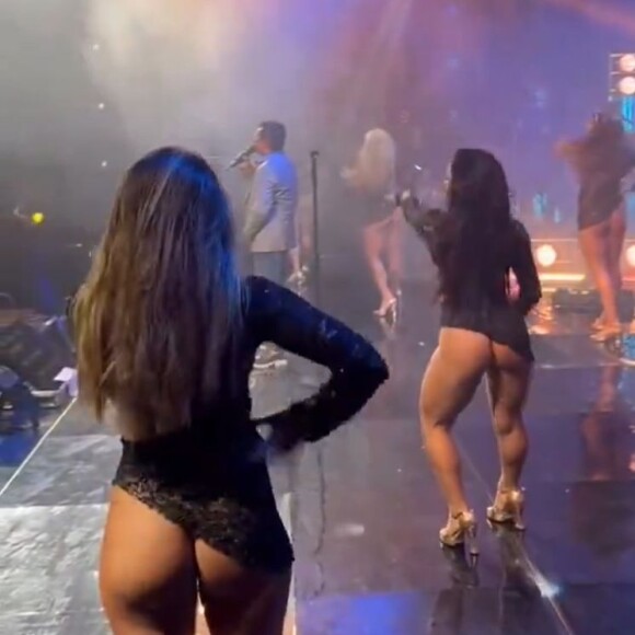 Dançarinas de Leonardo nuas em show? Escolha de roupa cor de pele confundiu web e gerou ataques às bailarinas