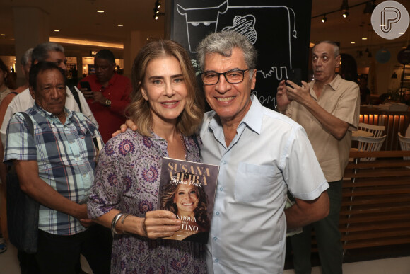 Susana Vieira foi prestigiada por Paulo Betti e Maitê Proença ao lançar o livro 'Senhora do Meu Destino'
