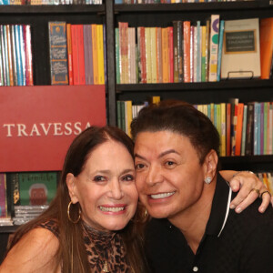 Susana Vieira recebeu David Brazil ao lançar o livro 'Senhora do Meu Destino' em 7 de maio de 2024