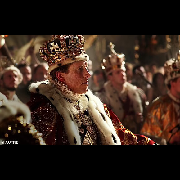 Príncipe William, já com a posse da coroa após a morte de Charles III, vestido como rei 