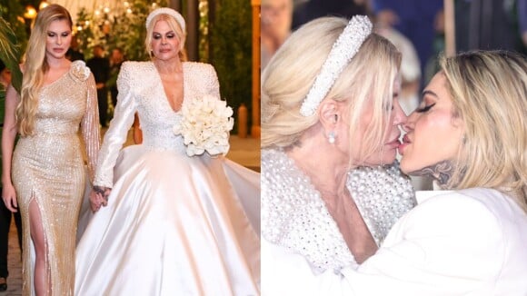 Monique Evans aposta em vestido de R$ 40 mil com 10 mil cristais para casamento com Cacá Werneck; veja os looks das noivas!