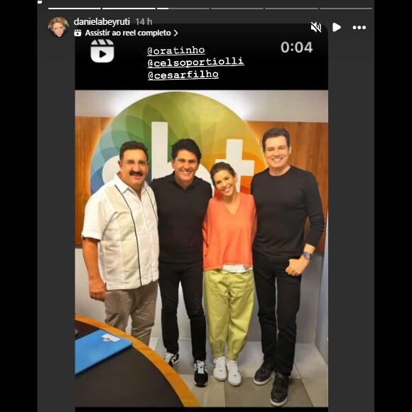 Filha de Silvio Santos, Daniela Beyruti citou Ratinho, Celso Portiolli e Cesar Filho em agradecimento: 'Vestem a camisa do SBT'