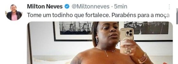 Milton Neves se pronunciou após publicar uma foto falsa de Jojo Todynho nua