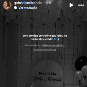 Gabriely dá festa de despedida e aumenta os boatos sobre ela ir morar com Endrick na Espanha