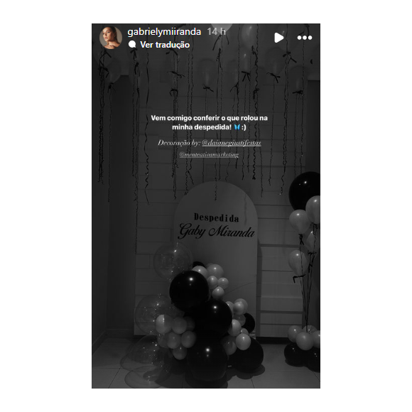 Gabriely dá festa de despedida e aumenta os boatos sobre ela ir morar com Endrick na Espanha