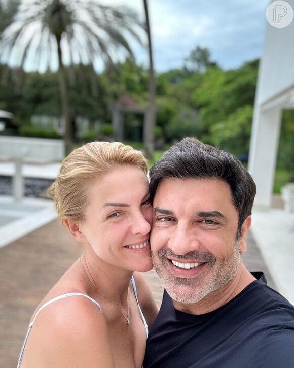 Ana Hickmann atualmente namora o também apresentador Edu Guedes