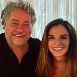 Mara Carvalho com o namorado, Júlio Casares, presidente do São Paulo Futebol Clube. 