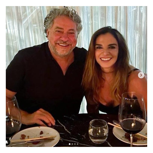 Mara Carvalho com o namorado, Júlio Casares, presidente do São Paulo Futebol Clube. 