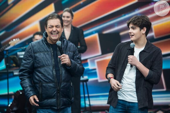 Faustão recebeu filhos em seu programa final na Band em agosto de 2023