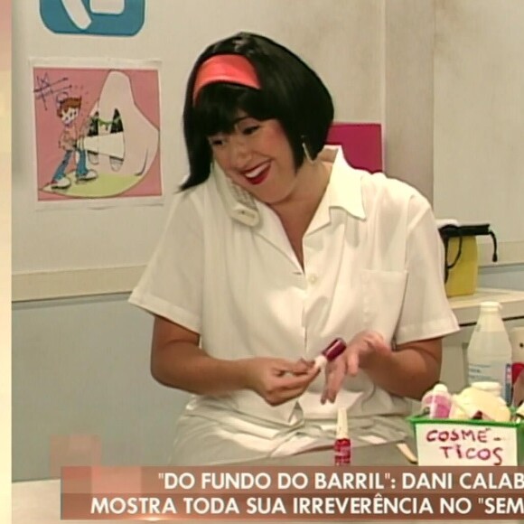 Dani Calabresa atuou no humorístico 'Sem Controle' em 2007 no SBT