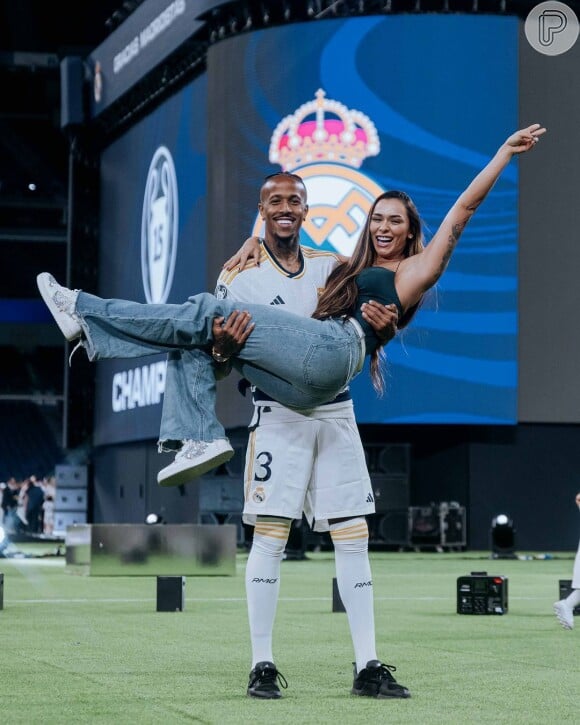 Éder Militão e Tainá Costa engataram namoro no começo de 2024