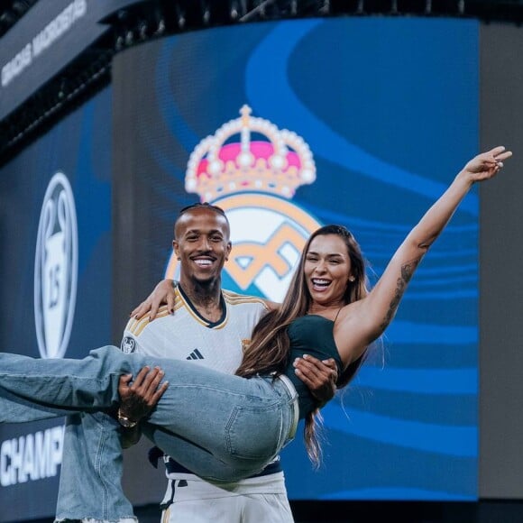 Éder Militão e Tainá Costa engataram namoro no começo de 2024