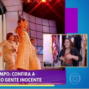 Tati Machado se emocionou ao ver suas imagens na infância