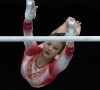 Nota da chinesa foi ROUBADA nas barras assimétricas? Entenda o desconto sofrido por bater o pé na barra na final por equipes a ginástica artística 