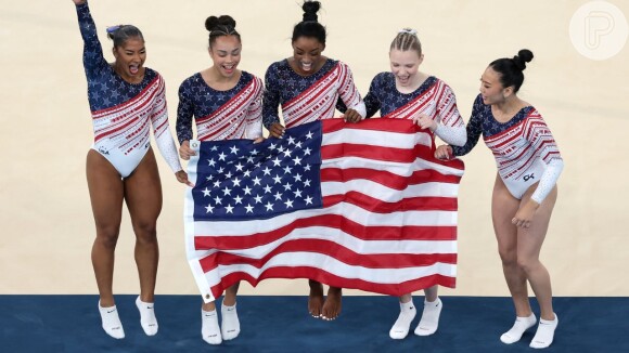 Simone Biles defendeu o time que foi com ela para as Olimpíadas de Paris 2024