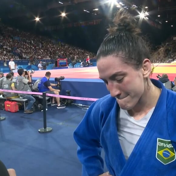 Judoca Mayra Aguiar lamentou sua derrota logo na estreia nas Olimpíadas de Paris 2024