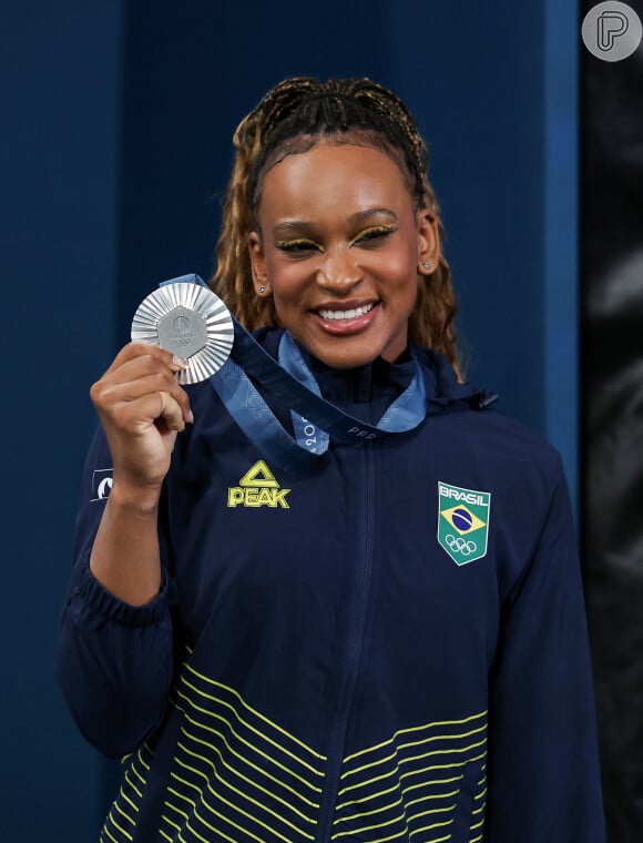 Rebeca Andrade garantiu a medalha de prata