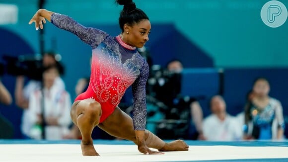 Simone Biles cometeu dois erros na final do solo nas Olimpíadas de Paris 2024