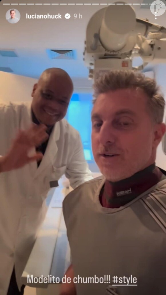 Luciano Huck foi ao hospital após gravação na TV Globo