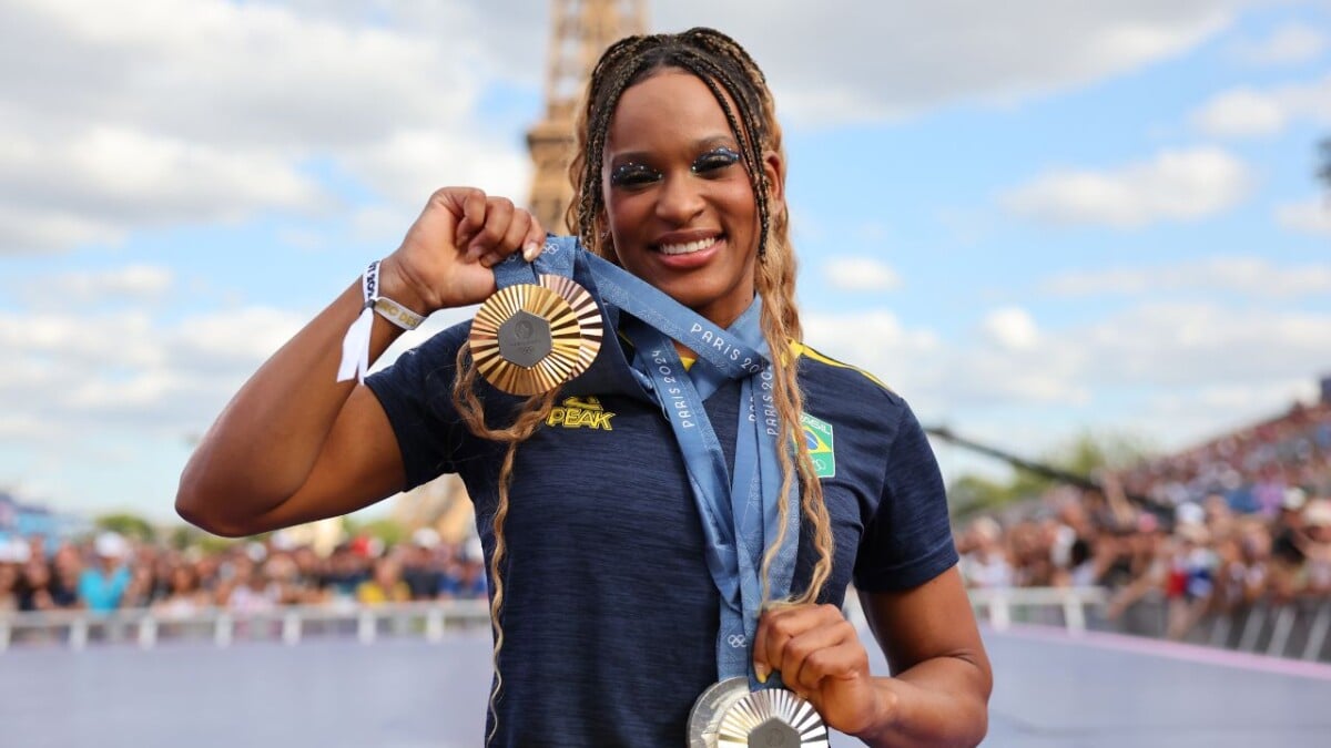 Foto Rebeca Andrade também fez sucesso com suas quatro medalhas nas