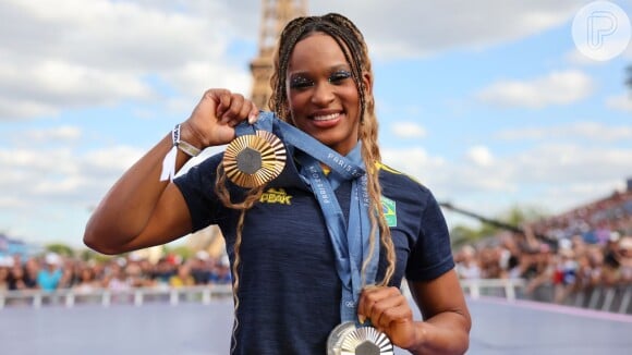 Rebeca Andrade também fez sucesso com suas quatro medalhas nas Olimpíadas de Paris 2024