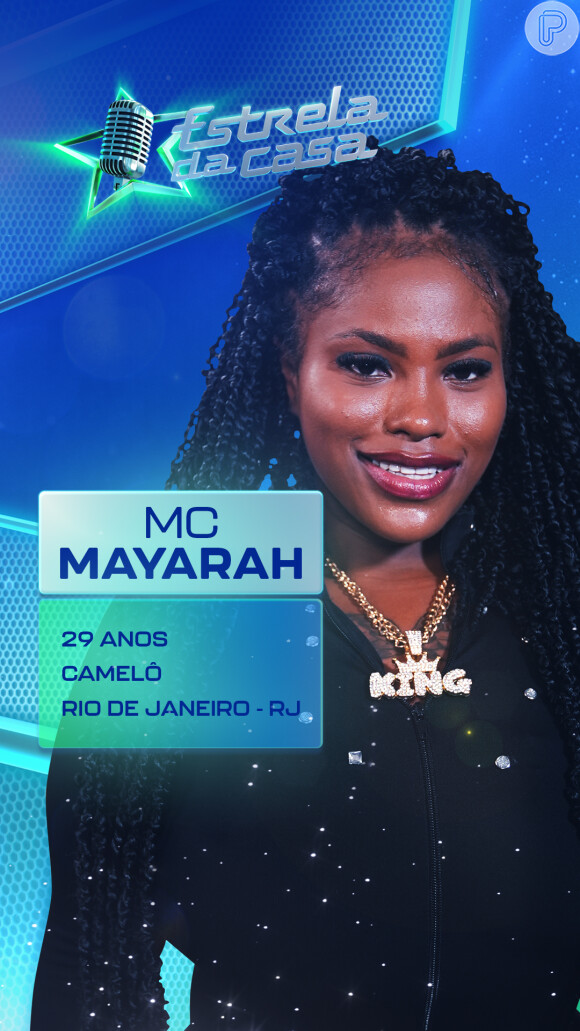 MC Mayarah foi a primeira anunciada do reality show 'Estrela da Casa': ela tem 29 anos e é uma funkeira carioca