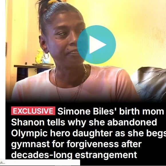 Shannon Biles concedeu uma entrevista ao tabloide britânico Daily Mail