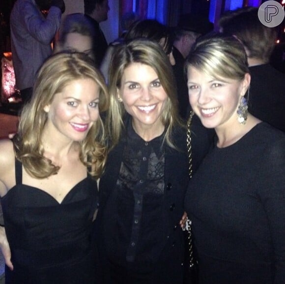 Lori Loughlin, Candace Cameron e Jodie Sweetin se reencontram em aniversário