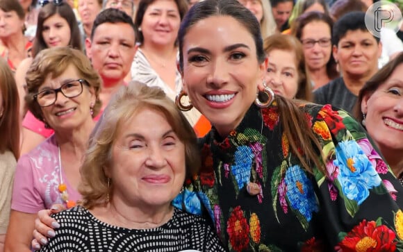 Sarita Abravanel esteve em algumas gravações do 'Programa Silvio Santos', em 2023, comandado por Patrícia Abravanel, e disse que a sobrinha era uma querida.